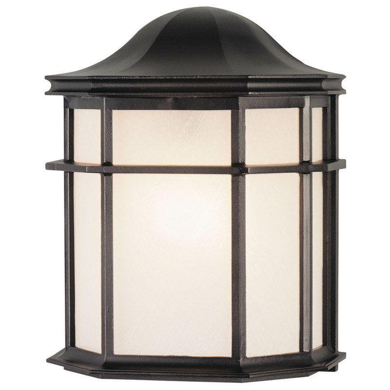 Westinghouse Textured Black Switch Incandescent Wall Lantern