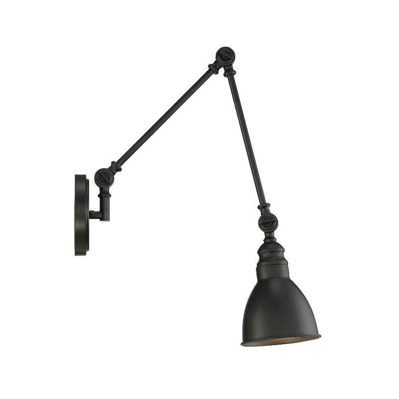 Savoy House Dakota 1 - Light Swing Arm Lamp in  Matte Black