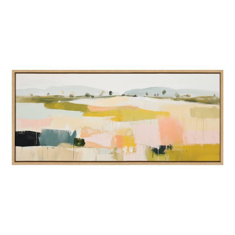 Kate & Laurel All Things Decor 18"x40" Sylvie Quaint Vista I Framed Canvas by Amy Lighthall Natural