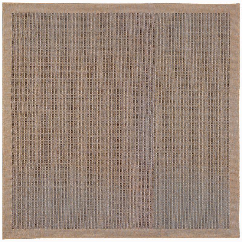 Bordy Texture Border Indoor/Outdoor Rug Navy