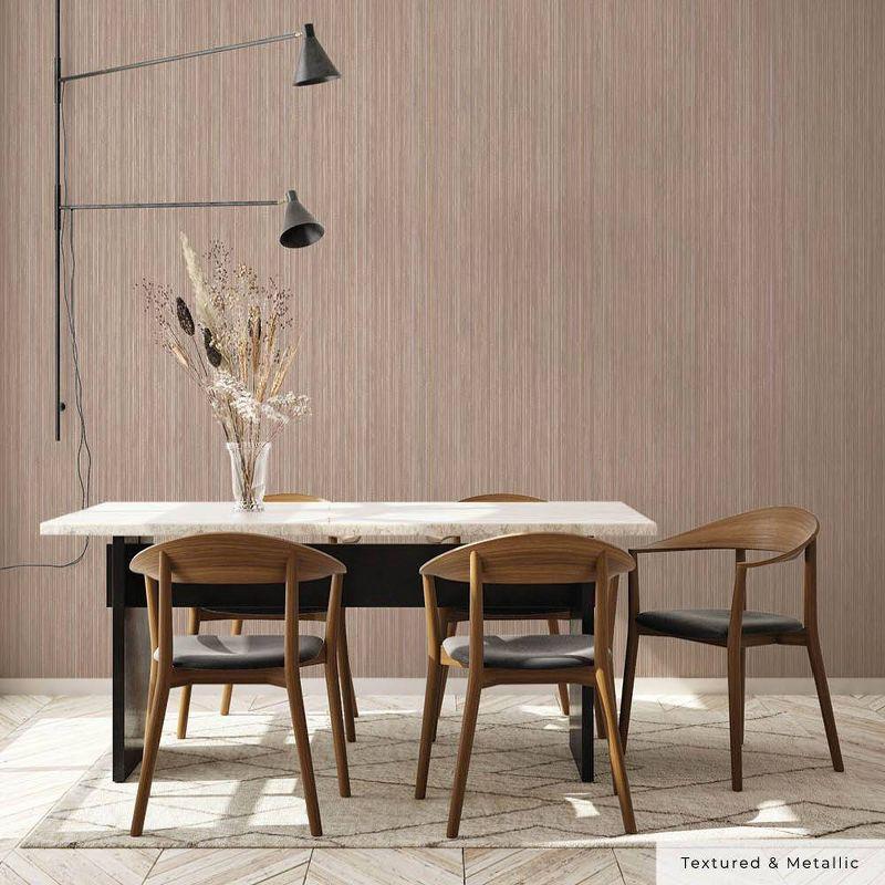 Tempaper & Co. 28 sq ft Faux Horizontal Grasscloth Removable Peel and Stick Wallpaper Textured Neutral : Vinyl, Self-Adhesive