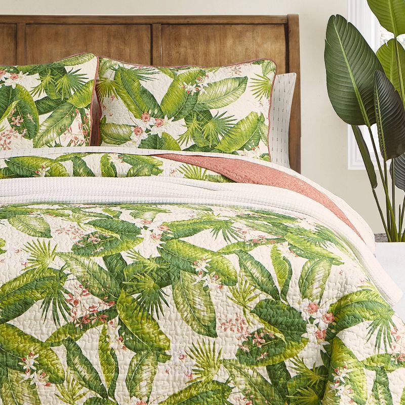 Tommy Bahama Aregada Dock Cotton Reversible Quilt Set