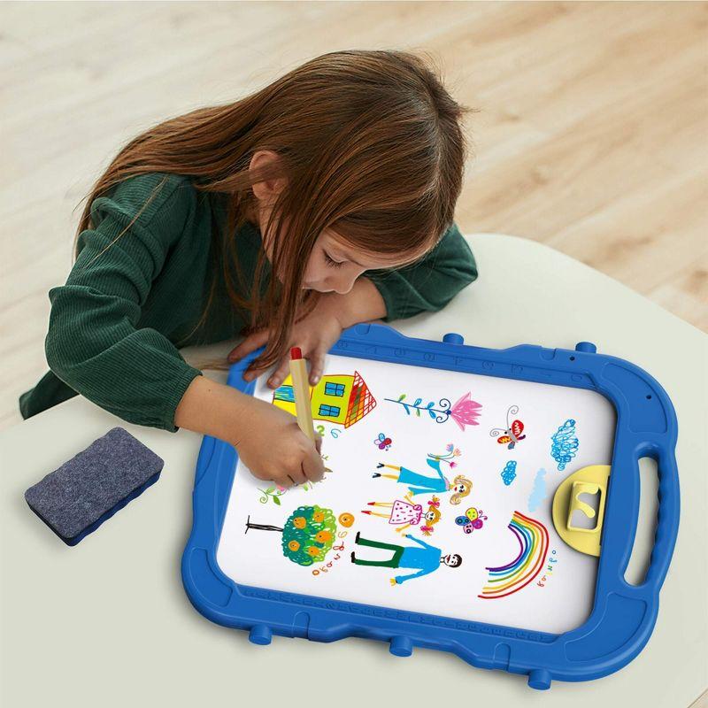 PicassoTiles 46 PC 2-IN-1 Double Sided Art Easel Set