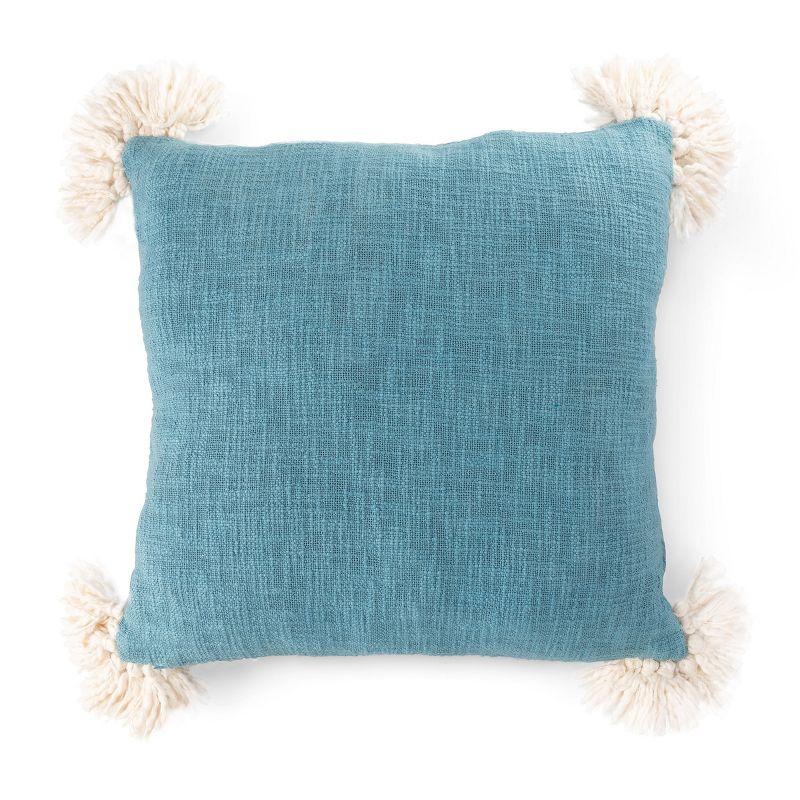 Park Hill Collection Embroidered Cotton Throw Pillow