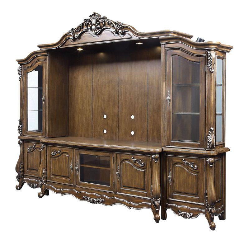 ACME Latisha ENTERTAINMENT CENTER Antique Oak Finish LV01355