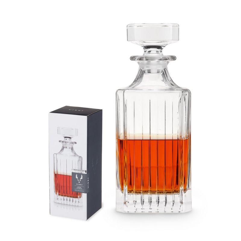 Viski Reserve Milo Crystal Liquor Decanter