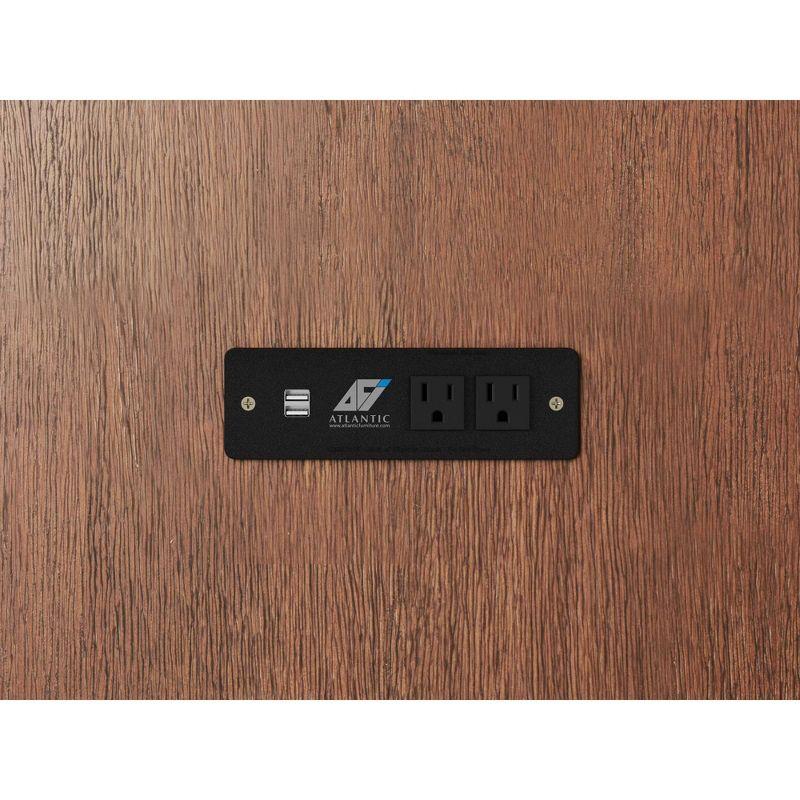 Queen Deerfield Murphy Bed Chest with Charging Station - AFI Atlantic Furniture