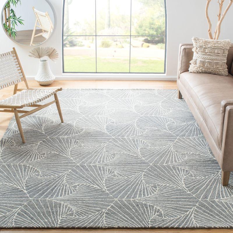 Micro-Loop MLP174 Hand Tufted Area Rug - Grey/Ivory - 8'x10' - Safavieh.