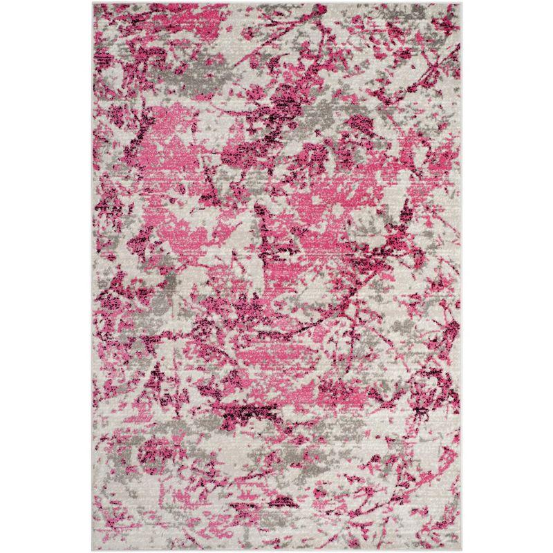 Skyler SKY186 Power Loomed Area Rug - Pink/Ivory - 5'1"x7'6" - Safavieh.