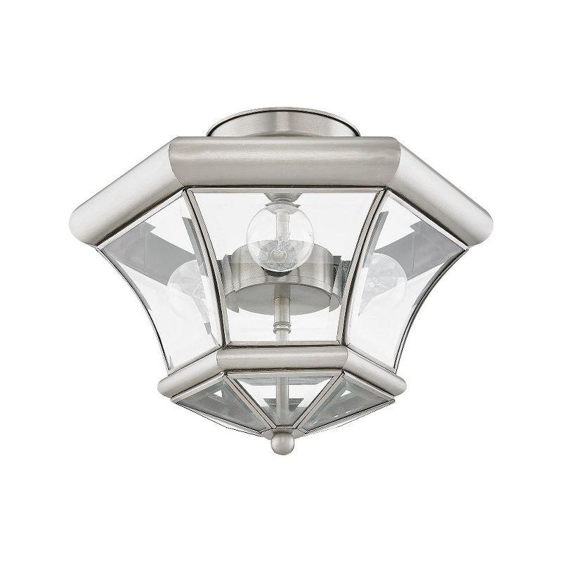 Livex Lighting Monterey 3 - Light Flush Mount in  Brushed Nickel