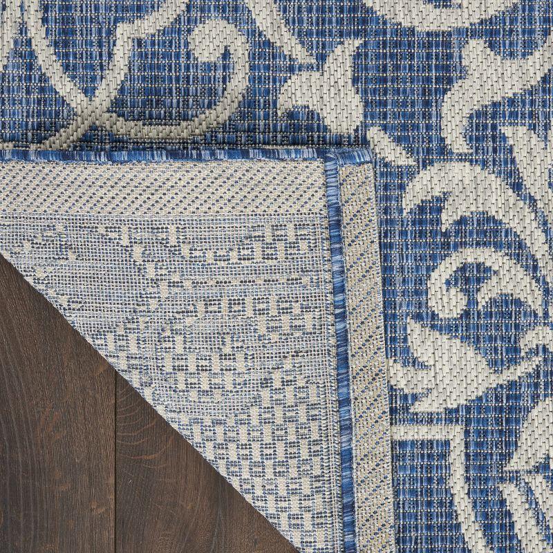 Nourison Garden Party GRD04 Indoor/outdoor Area Rug - Denim 2'2" x 7'6"