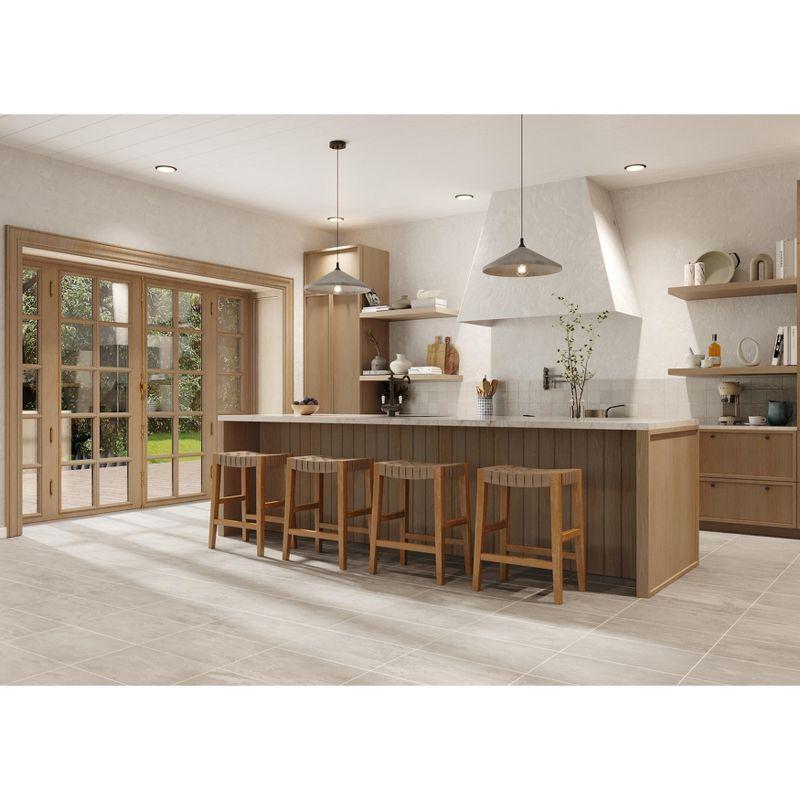 Maven Lane Maven Lane Emerson Kitchen Stool with Vegan Leather Upholstery