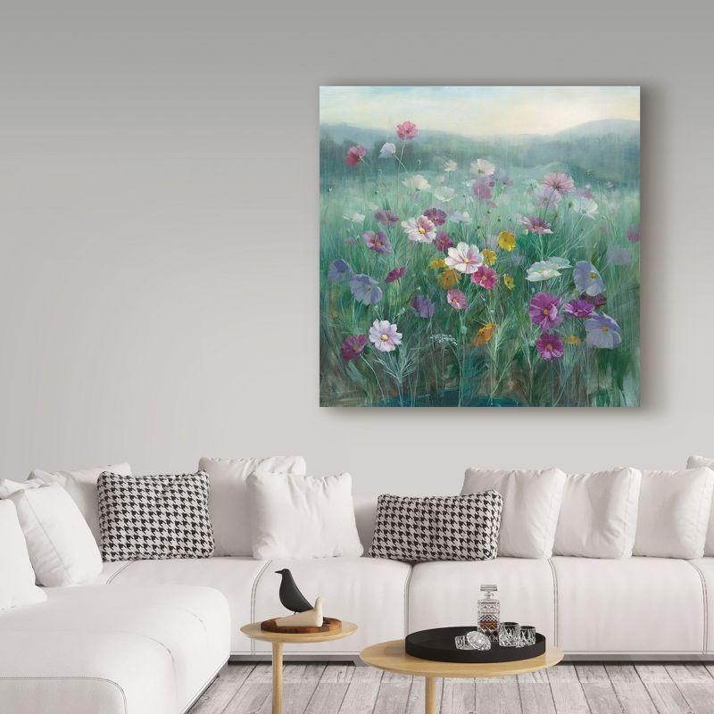 Trademark Fine Art -Danhui Nai 'Cosmos at Dawn' Canvas Art