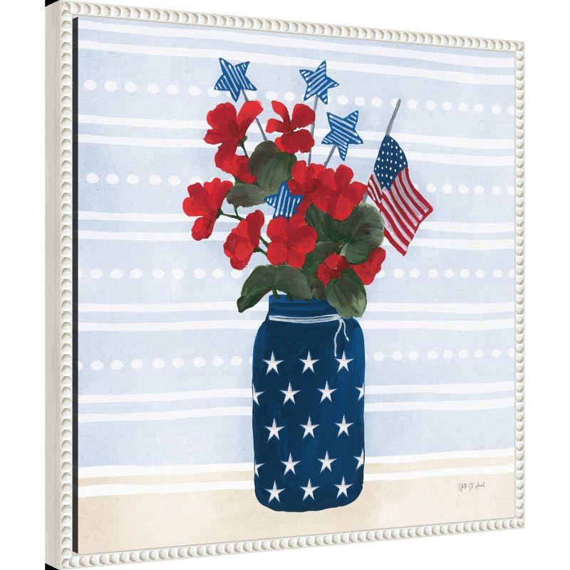 Amanti Art 22"x22" American Gnome IX by Yvette St. Amant Framed Canvas Wall Art Print