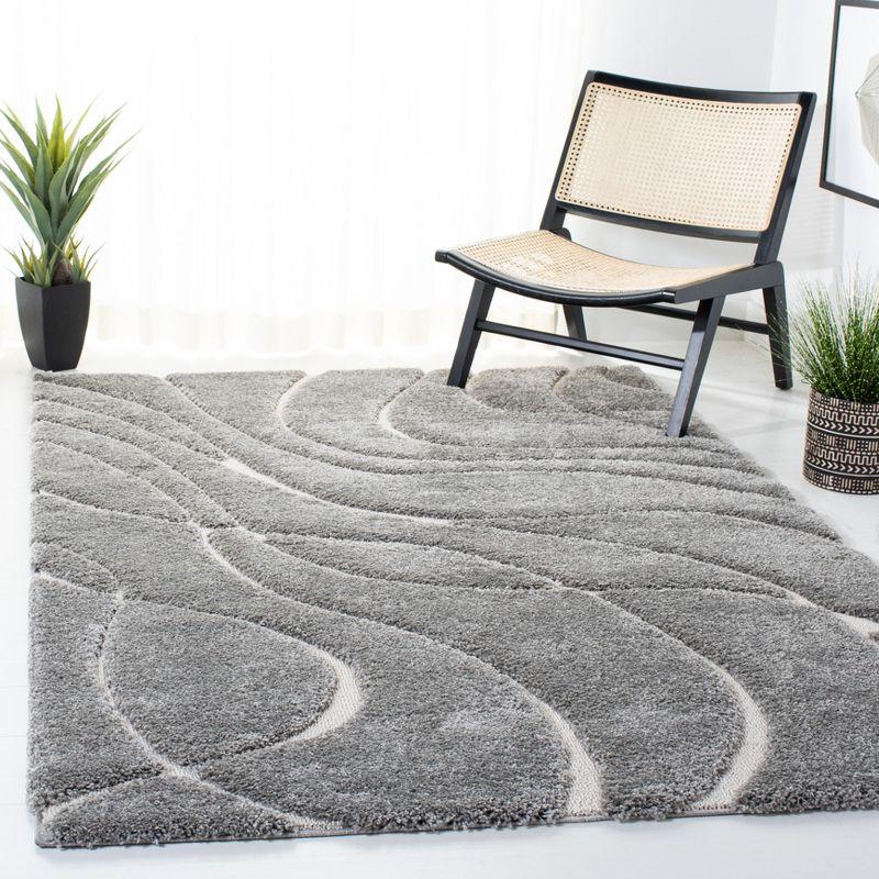 Florida Shag SG471 Power Loomed Area Rug  - Safavieh