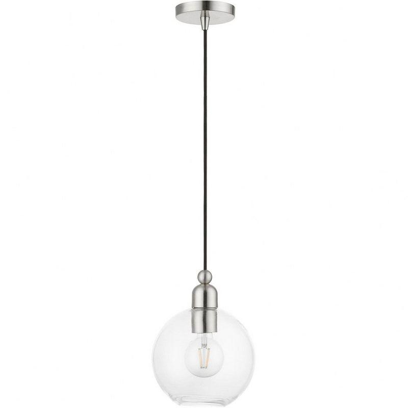 Livex Lighting Downtown 1 - Light Pendant in  Brushed Nickel