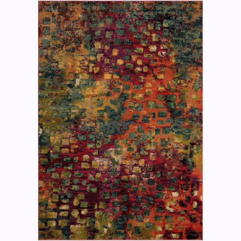 Unique Loom 6' 1 x 9' 0 Jardin Ivy Multi Area Rug
