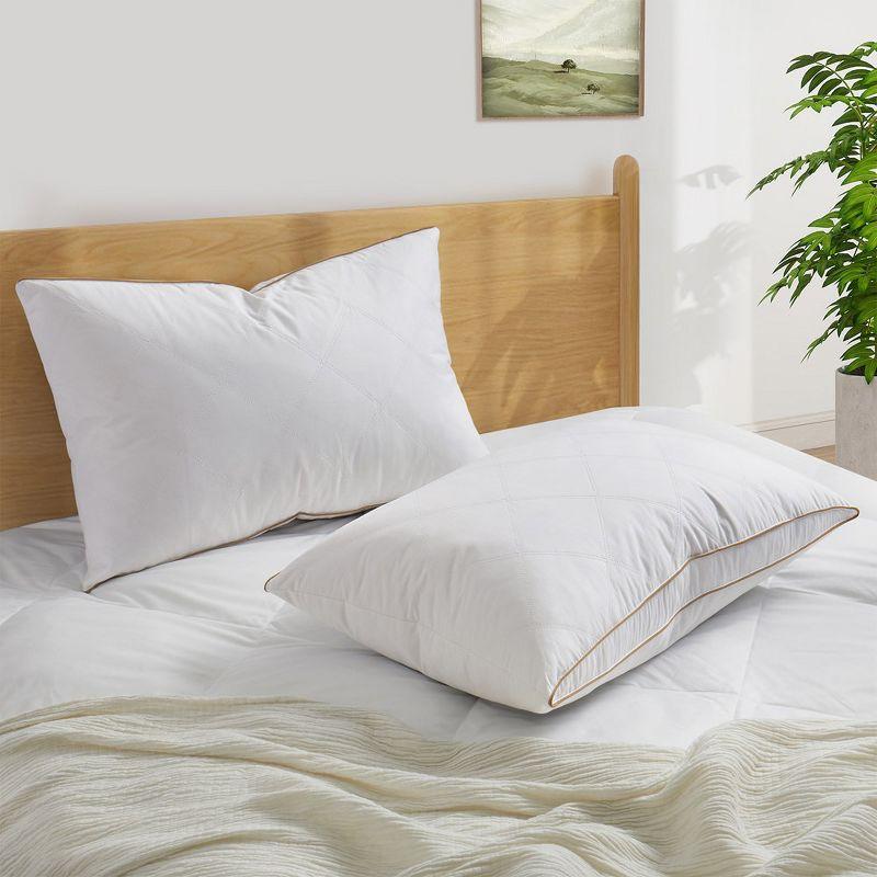 King White Cotton Reversible Comforter Set