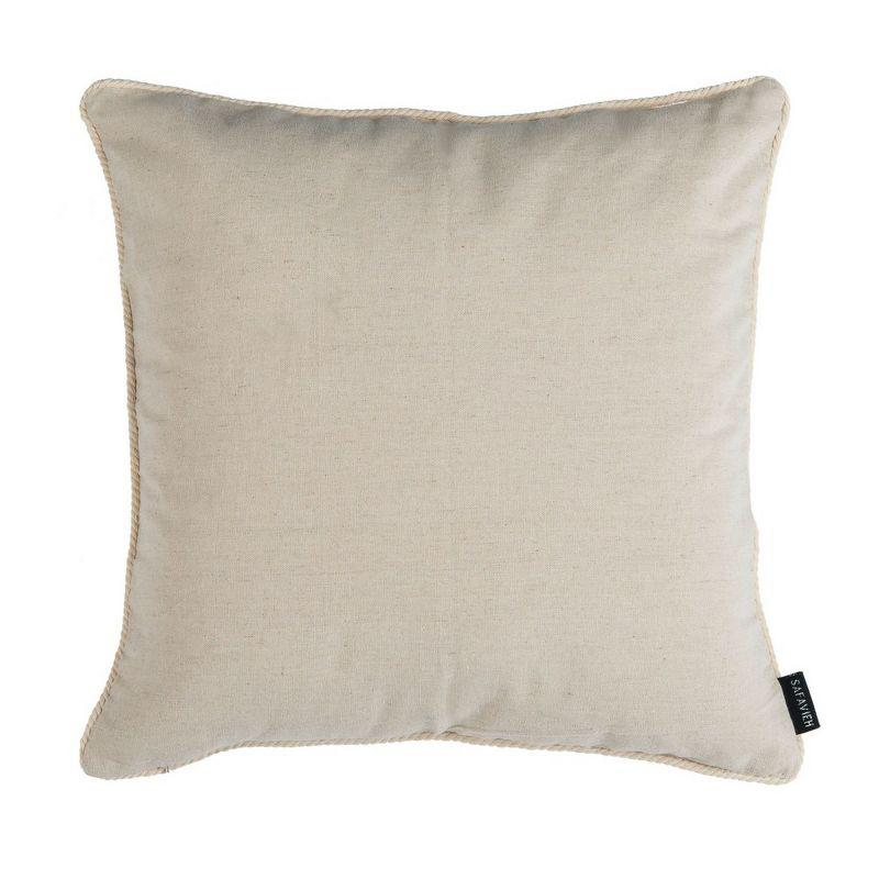 Safavieh Sanden Seahorse Embroidered Cotton Throw Pillow