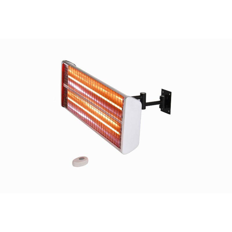 Stainless Steel Wall Mounted Infrared Electric Outdoor Heater with Remote