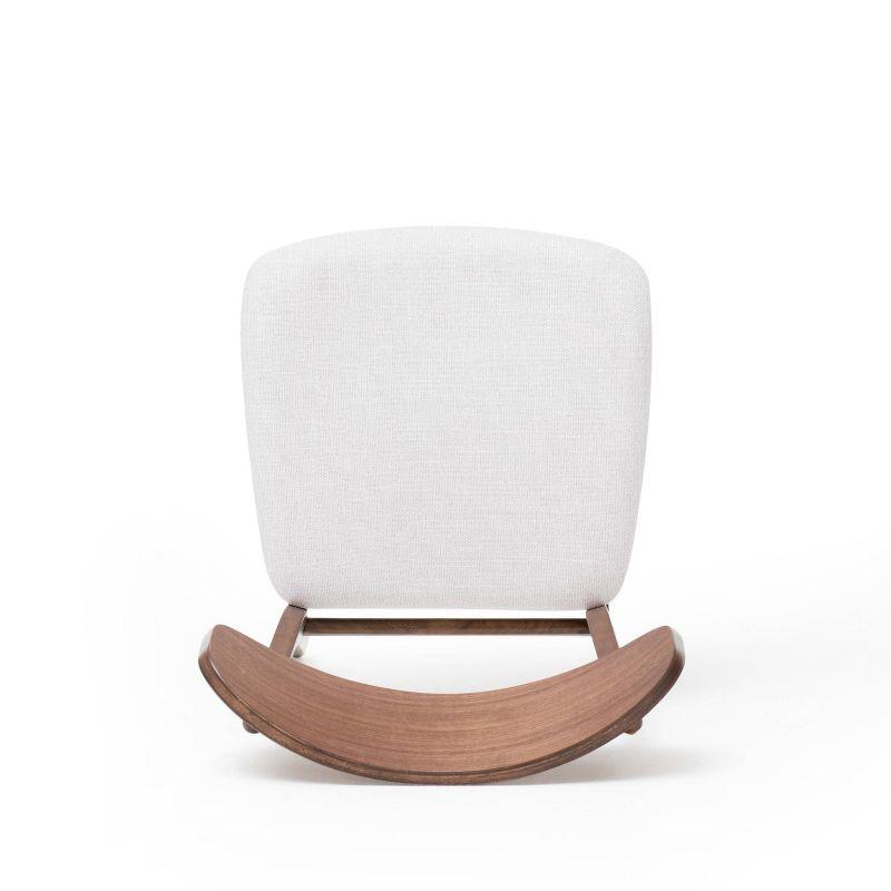 Christopher Knight Home Set of 2 Lucious Dining Chair Light Beige/Walnut: Upholstered, Rubberwood Legs, Scandinavian Style