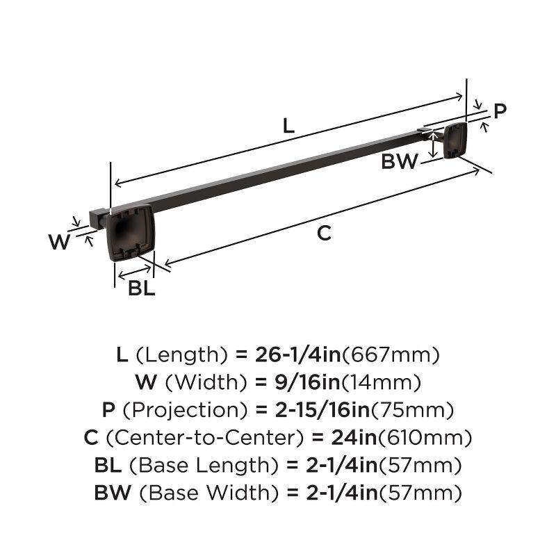 Amerock Stature Wall Mounted Towel Bar