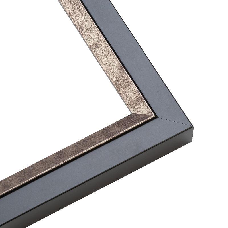 PosterPalooza | 17x20 Simple Silver Picture Frame - UV Acrylic, Foam Board Backing, Hanging Hardware