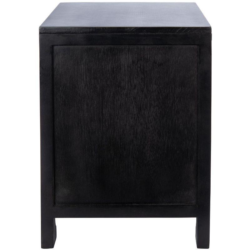 Miya 1 Drawer Nightstand - NST5012 - Black/Natural - Safavieh