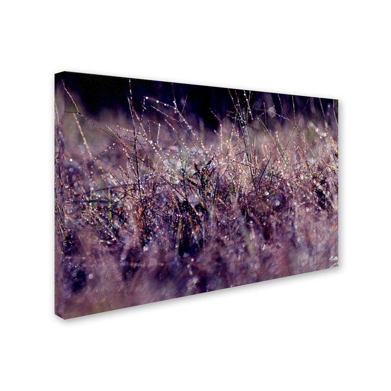 Purple Rain Abstract Framed Canvas Art, 47 x 30 Inch