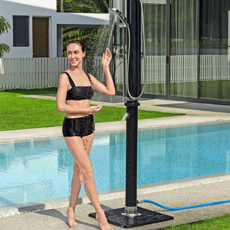Bestway Bestway SolarFlow Outdoor Shower 5gal/20L: Oversized Shower Head and Stand. Easy Installation, adjustable water flow and tempature control. Multiple Water Spray Settings