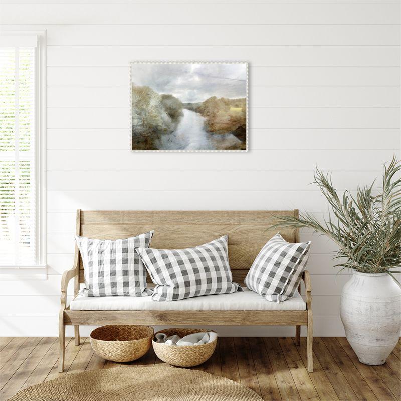 Amanti Art Forest River by Dan Hobday Canvas Wall Art Print Framed 30 x 23-in.