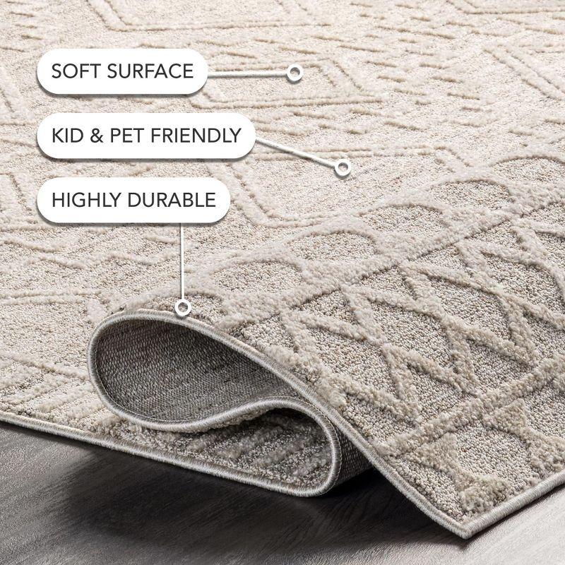 Nuloom Cameron Moroccan 8x10 Indoor Area Rug for Living Room Bedroom Dining Room Kitchen, Beige/Ivory