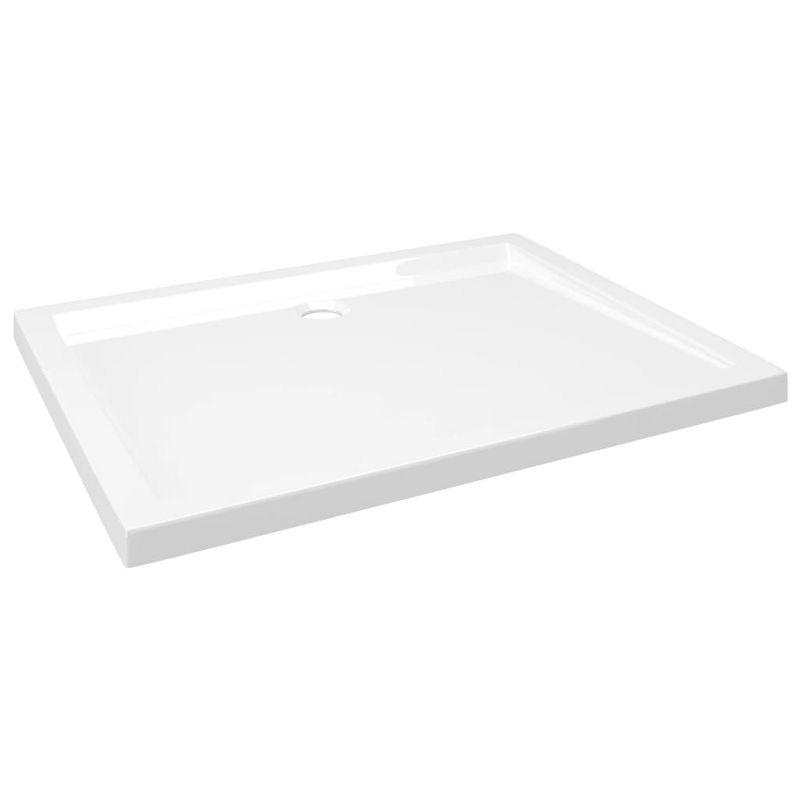 vidaXL Shower Base Tray, Non-slip Bathroom Shower Pan, Reinforced ABS