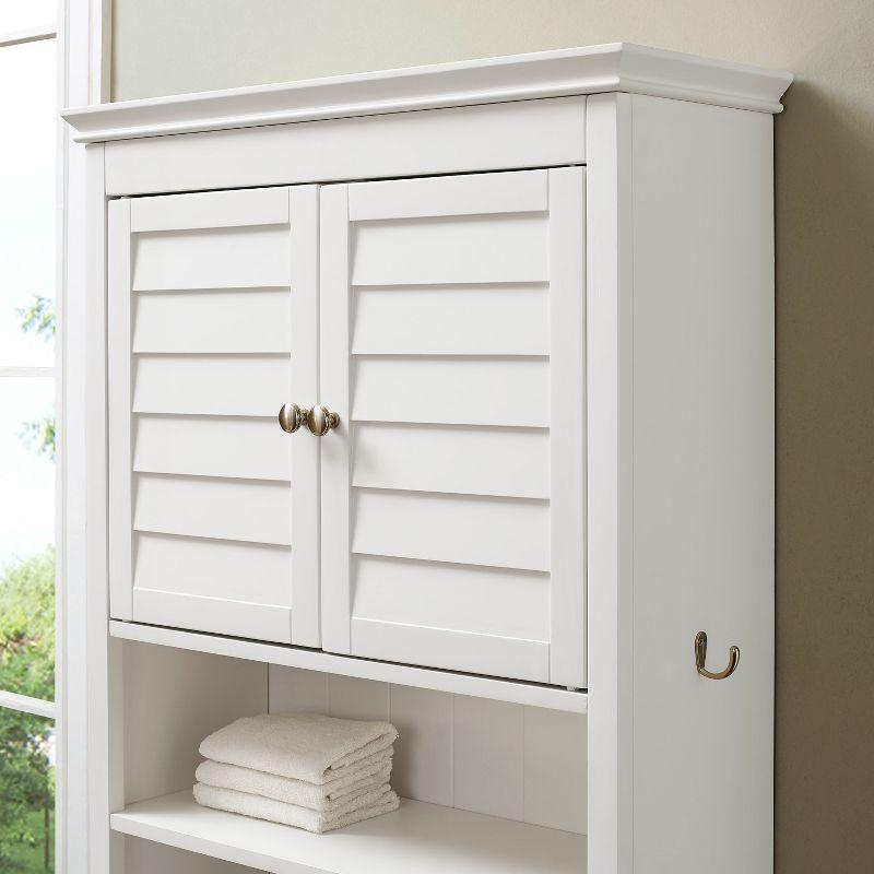 Lydia White Over-the-Toilet Bathroom Storage Cabinet