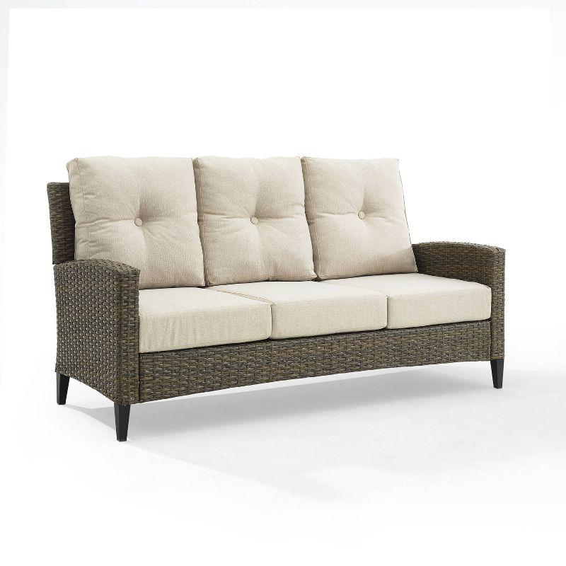 Rockport 77.13'' Polyethylene (PE) Wicker Outdoor Patio Sofa
