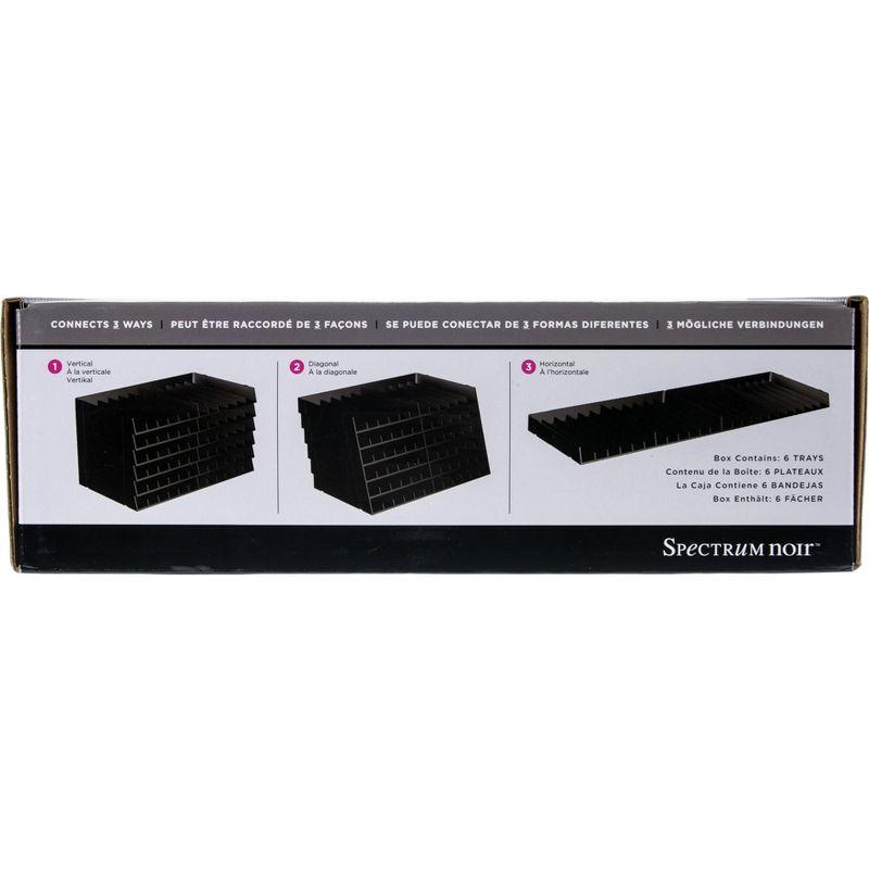 Spectrum Noir Marker Storage Trays Black 6/Pkg - Empty-Holds 72