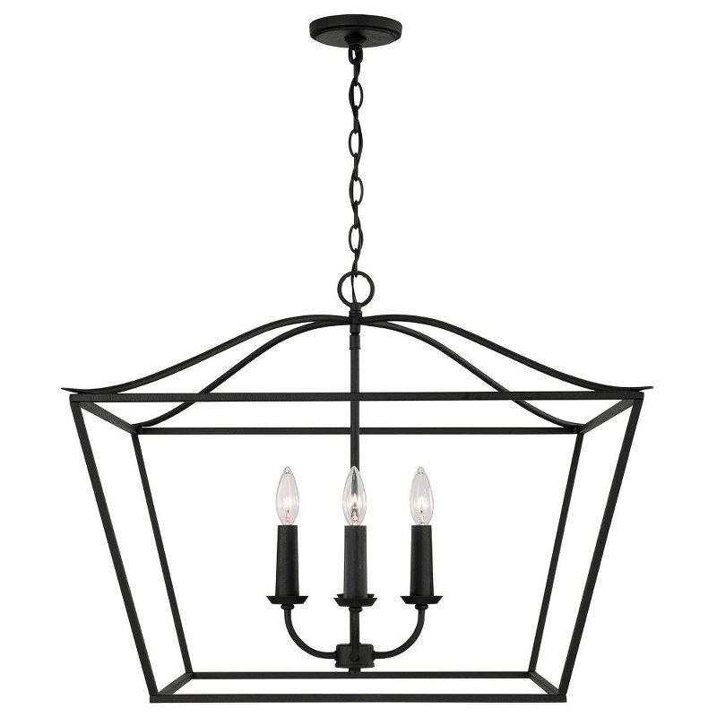 Capital Lighting Grady 4 - Light Dimmable Lantern Square / Rectangle Chandelier