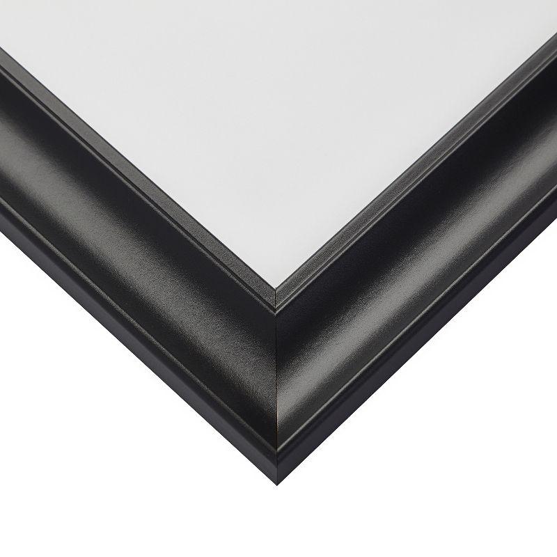 Vintage Revival Satin Black 12x18 inch Picture Frame matted to 10x13