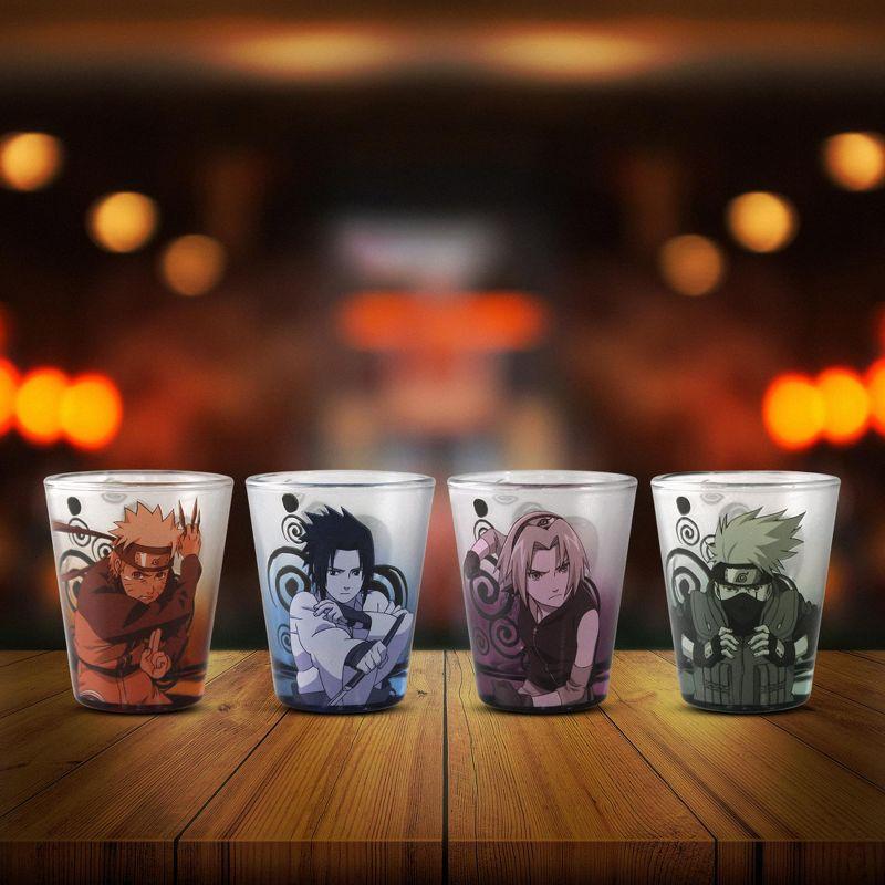 Just Funky Naruto Shippuden 1.5oz Shot Glasses Set of 4