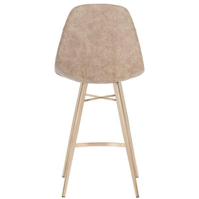Mathison Counter Stool - FOX3012 - Brown/Copper - Safavieh Couture