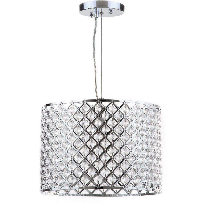 Silva Diamond Chandelier - LIT4444 - Clear/Chrome - Safavieh