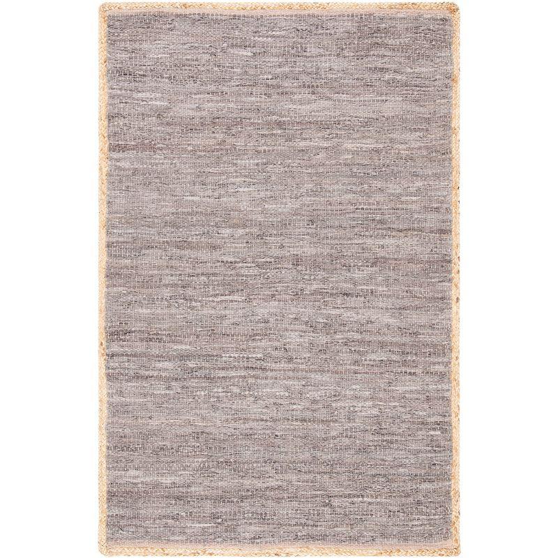 Cape Cod CAP901 Woven Indoor Area Rug - Light Grey/Natural - 4'x6' - Safavieh