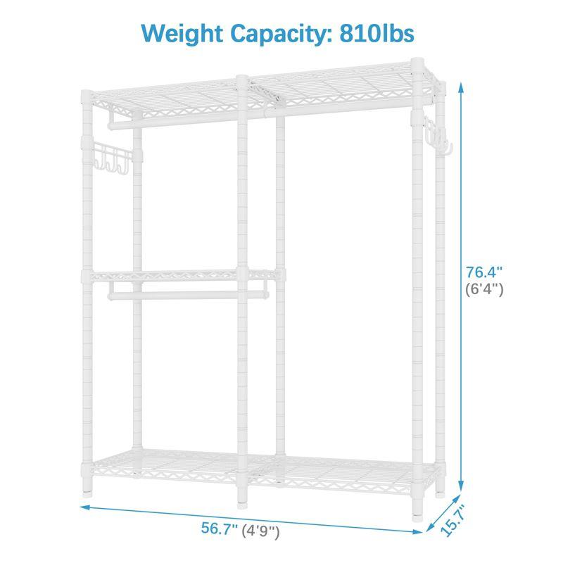 VIPEK V4s Garment Rack Bedroom Armoires Compact Freestanding Closet Storage Organizer, White