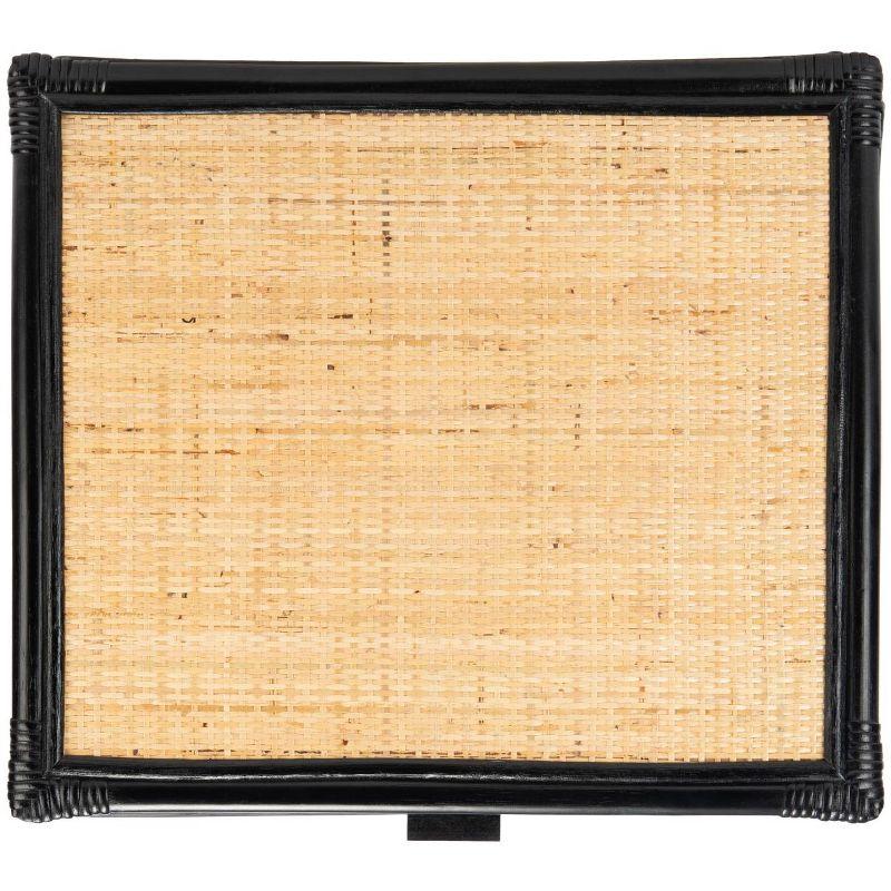 Roya 1 Drawer 1 Shelf Nightstand - NST4005 - Black/Natural - Safavieh