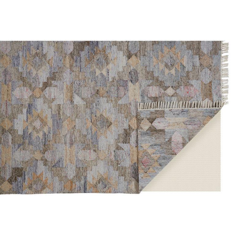 Beckett Transitional Moroccan Taupe/Gray/Blue Area Rug