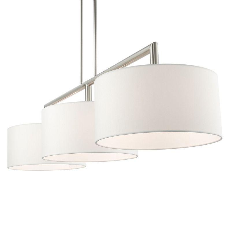 Livex Lighting Meridian 3 - Light Chandelier in  Brushed Nickel