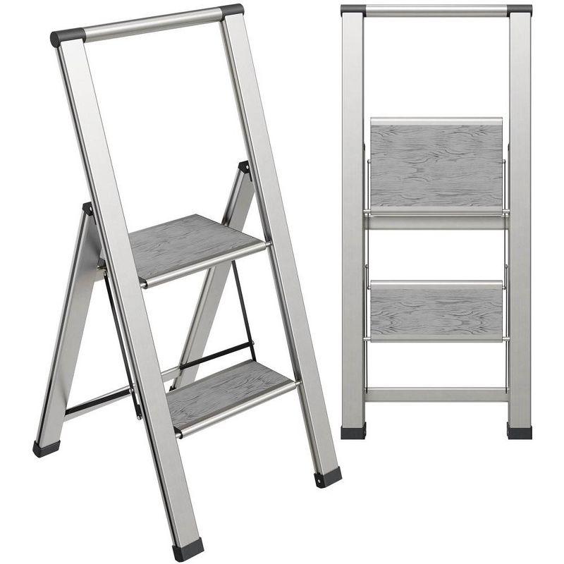 Sorfey Sorfey Step Ladders 2 - Step Steel Lightweight Folding Step Stool