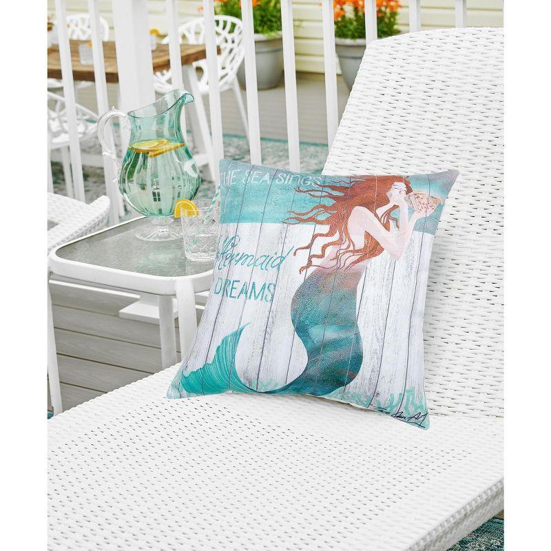 Mermaid Dreams HD Indoor/Outdoor Throw Pillow