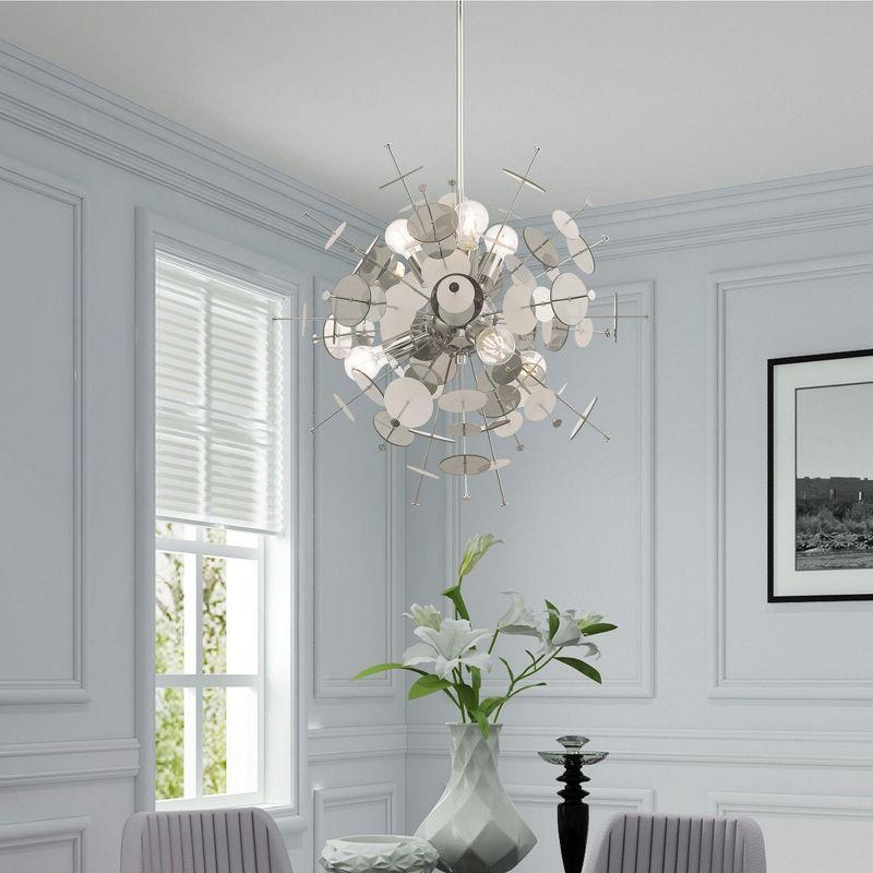 Livex Lighting Circulo 6 - Light Chandelier in  Polished Chrome