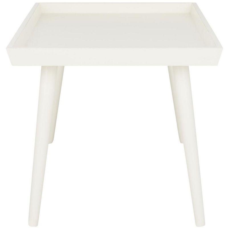Nonie Coffee Table With Tray - Vintage White - Safavieh